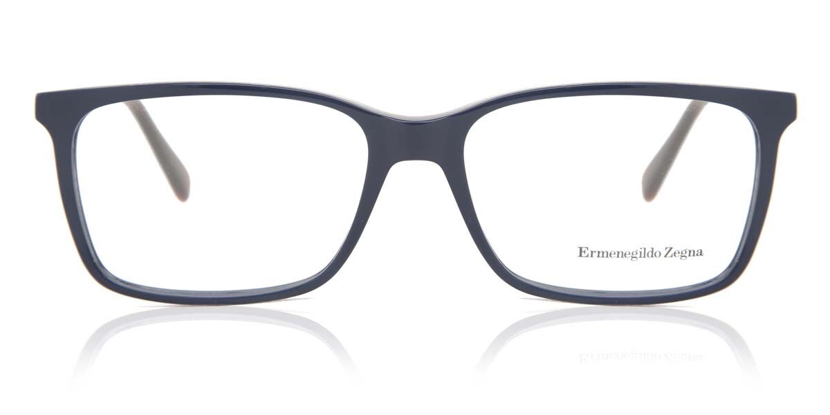 Image of Ermenegildo Zegna EZ5027 090 Óculos de Grau Azuis Masculino BRLPT