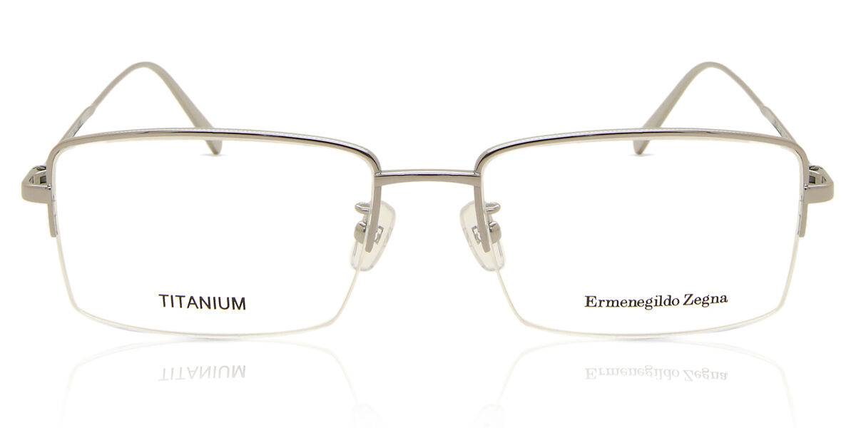 Image of Ermenegildo Zegna EZ5066D Asian Fit 012 Óculos de Grau Prata Masculino PRT