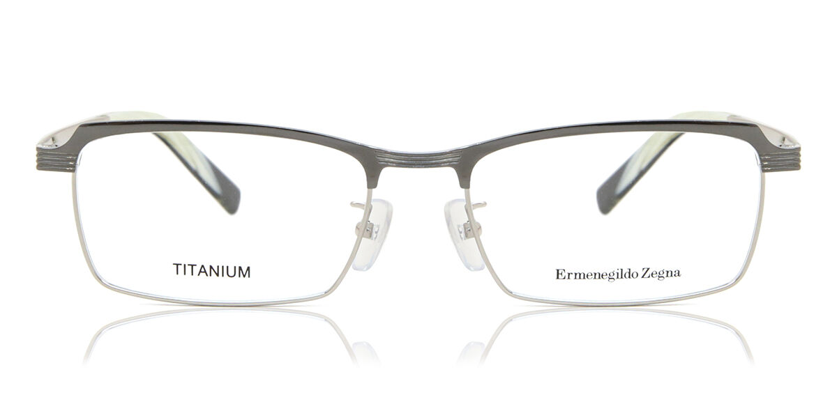Image of Ermenegildo Zegna EZ5093D Formato Asiático 014 Óculos de Grau Marrons Masculino BRLPT