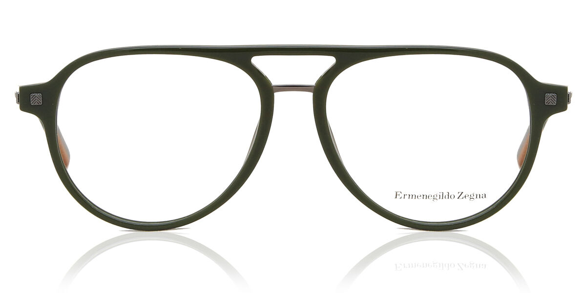 Image of Ermenegildo Zegna EZ5147 096 Óculos de Grau Verdes Masculino BRLPT