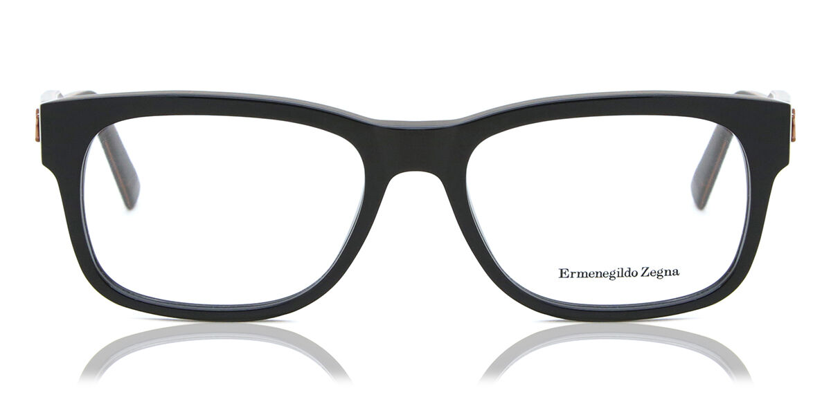 Image of Ermenegildo Zegna EZ5173 001 56 Czarne Męskie Okulary Korekcyjne PL