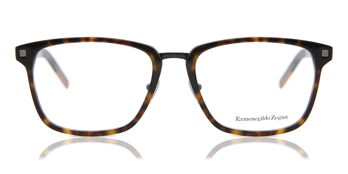 Image of Ermenegildo Zegna EZ5175D Formato Asiático 056 Óculos de Grau Tortoiseshell Masculino BRLPT