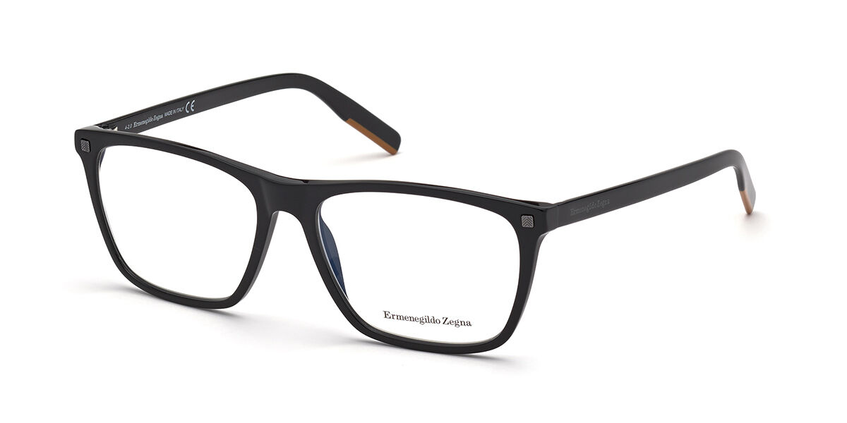 Image of Ermenegildo Zegna EZ5215 001 58 Czarne Męskie Okulary Korekcyjne PL