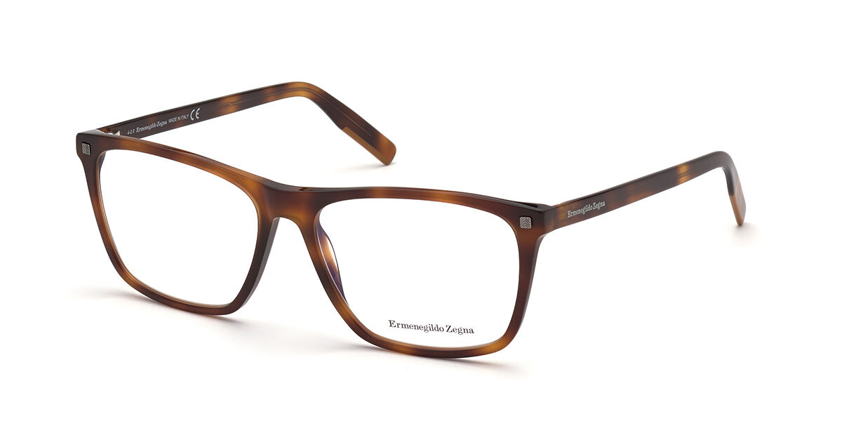 Image of Ermenegildo Zegna EZ5215 052 58 Tortoiseshell Męskie Okulary Korekcyjne PL