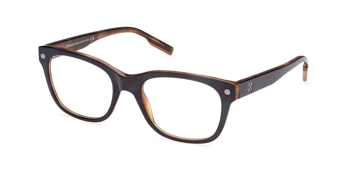 Image of Ermenegildo Zegna EZ5230 096 54 Zielone Męskie Okulary Korekcyjne PL