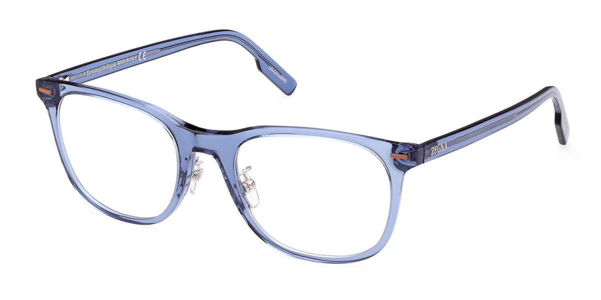 Image of Ermenegildo Zegna EZ5248-H 090 53 Niebieskie Męskie Okulary Korekcyjne PL