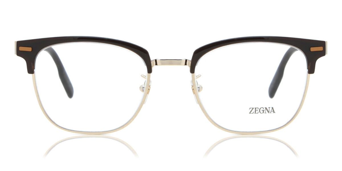 Image of Ermenegildo Zegna EZ5250-H 050 Óculos de Grau Marrons Masculino PRT
