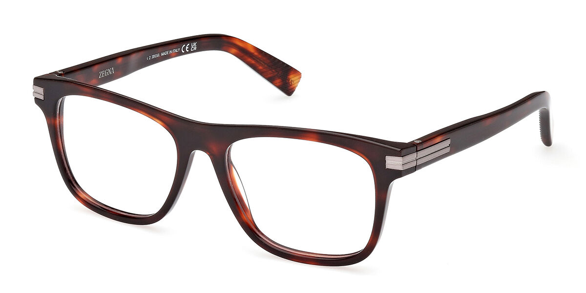 Image of Ermenegildo Zegna EZ5267 054 54 Tortoiseshell Męskie Okulary Korekcyjne PL