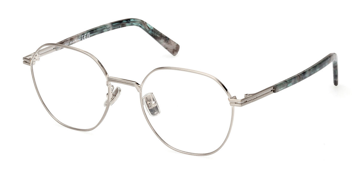 Image of Ermenegildo Zegna EZ5270-H 016 53 Srebrne Męskie Okulary Korekcyjne PL