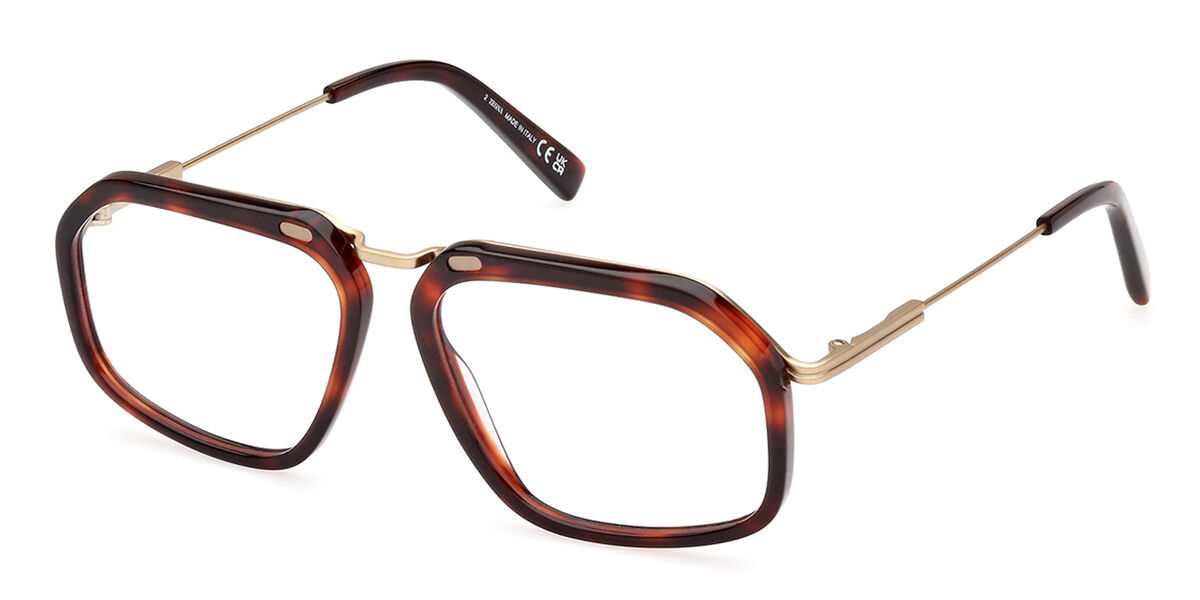 Image of Ermenegildo Zegna EZ5271 054 Óculos de Grau Tortoiseshell Masculino BRLPT