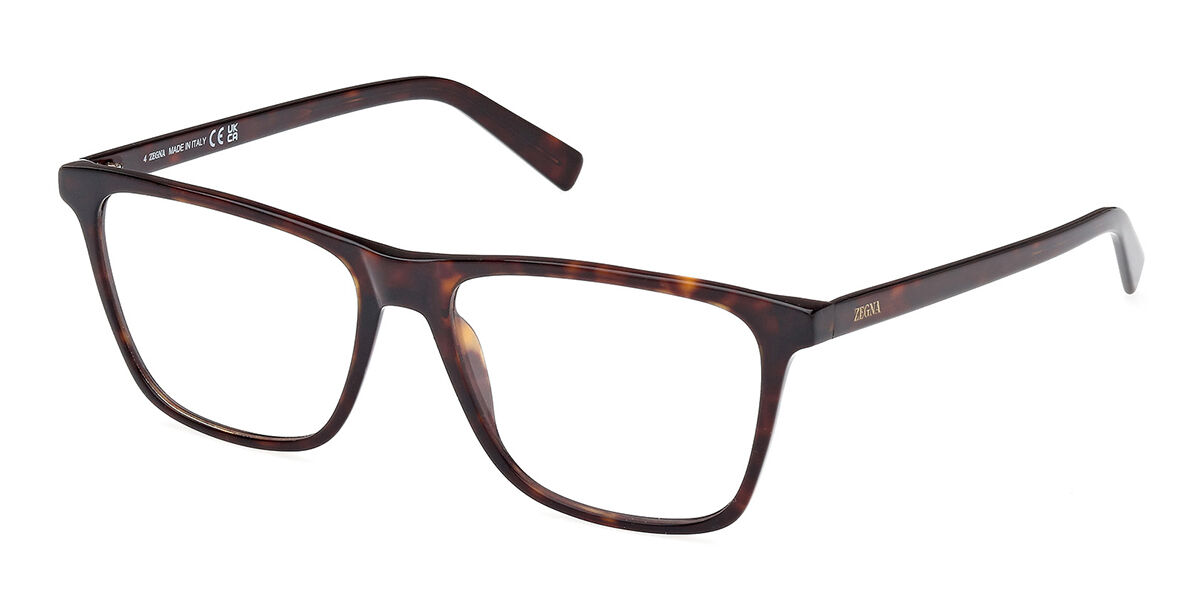 Image of Ermenegildo Zegna EZ5275 052 55 Tortoiseshell Męskie Okulary Korekcyjne PL