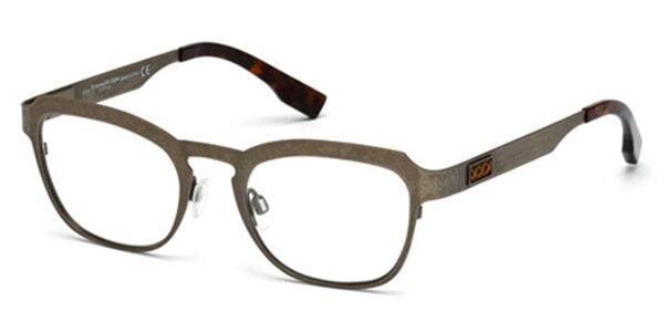 Image of Ermenegildo Zegna ZC5004 034 49 Brązowe Męskie Okulary Korekcyjne PL