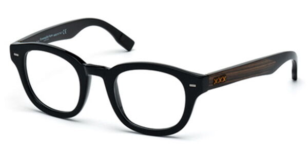 Image of Ermenegildo Zegna ZC5005 001 47 Czarne Męskie Okulary Korekcyjne PL