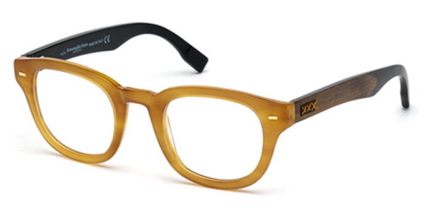 Image of Ermenegildo Zegna ZC5005 041 Óculos de Grau Amarelos Masculino BRLPT