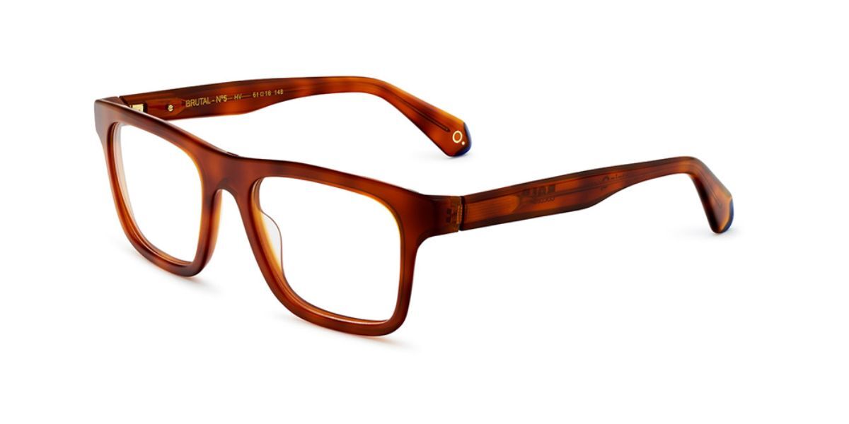 Image of Etnia Barcelona Brutal No05 HV Óculos de Grau Tortoiseshell Masculino PRT