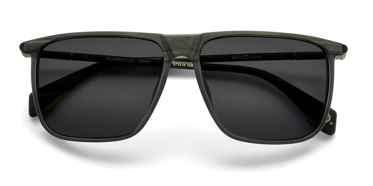 Image of Etnia Barcelona Romeroville Polarized GRYW Óculos de Sol Verdes Masculino PRT