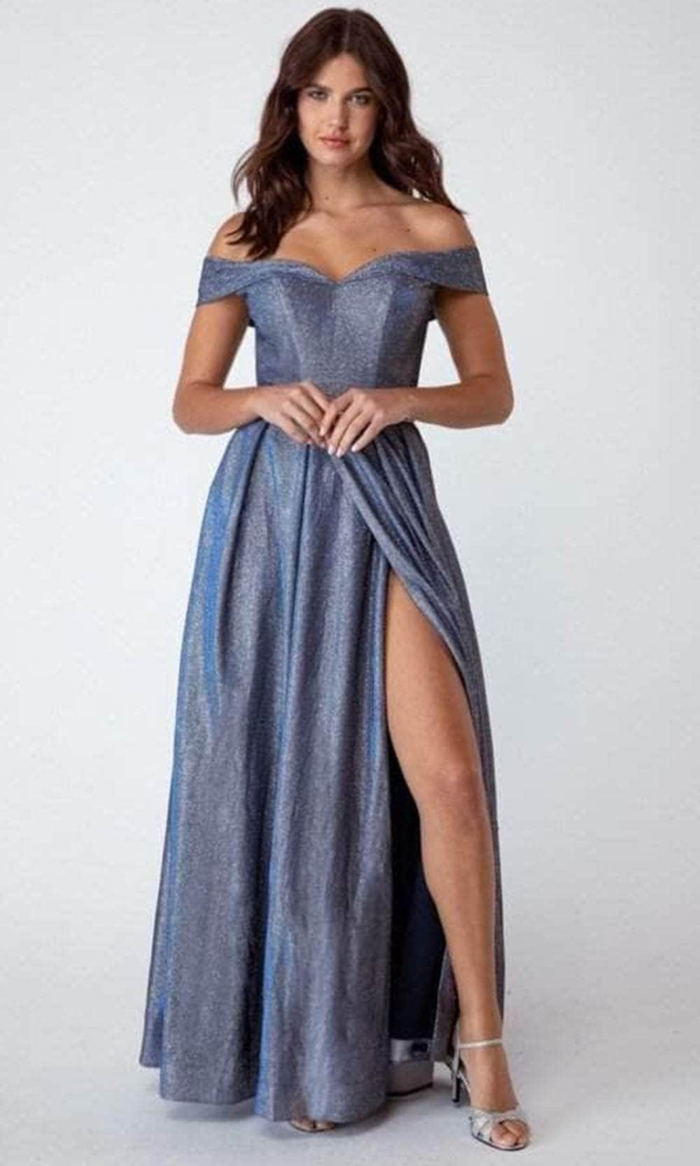 Image of Eureka Fashion 9809 - Off-shoulder Sweetheart Evening Gown