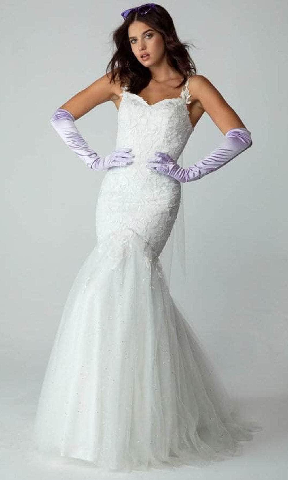 Image of Eureka Fashion 9957A - Sleeveless Sweetheart Neck Long Gown