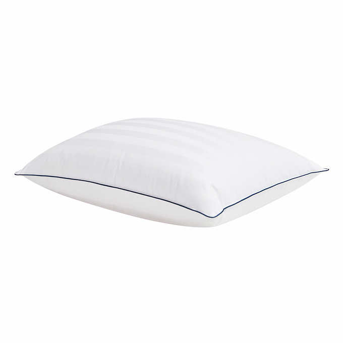 Image of European White Duck Down Sateen Cover 500TC Firm Support Pillow Standard | Pacific Coast Feather