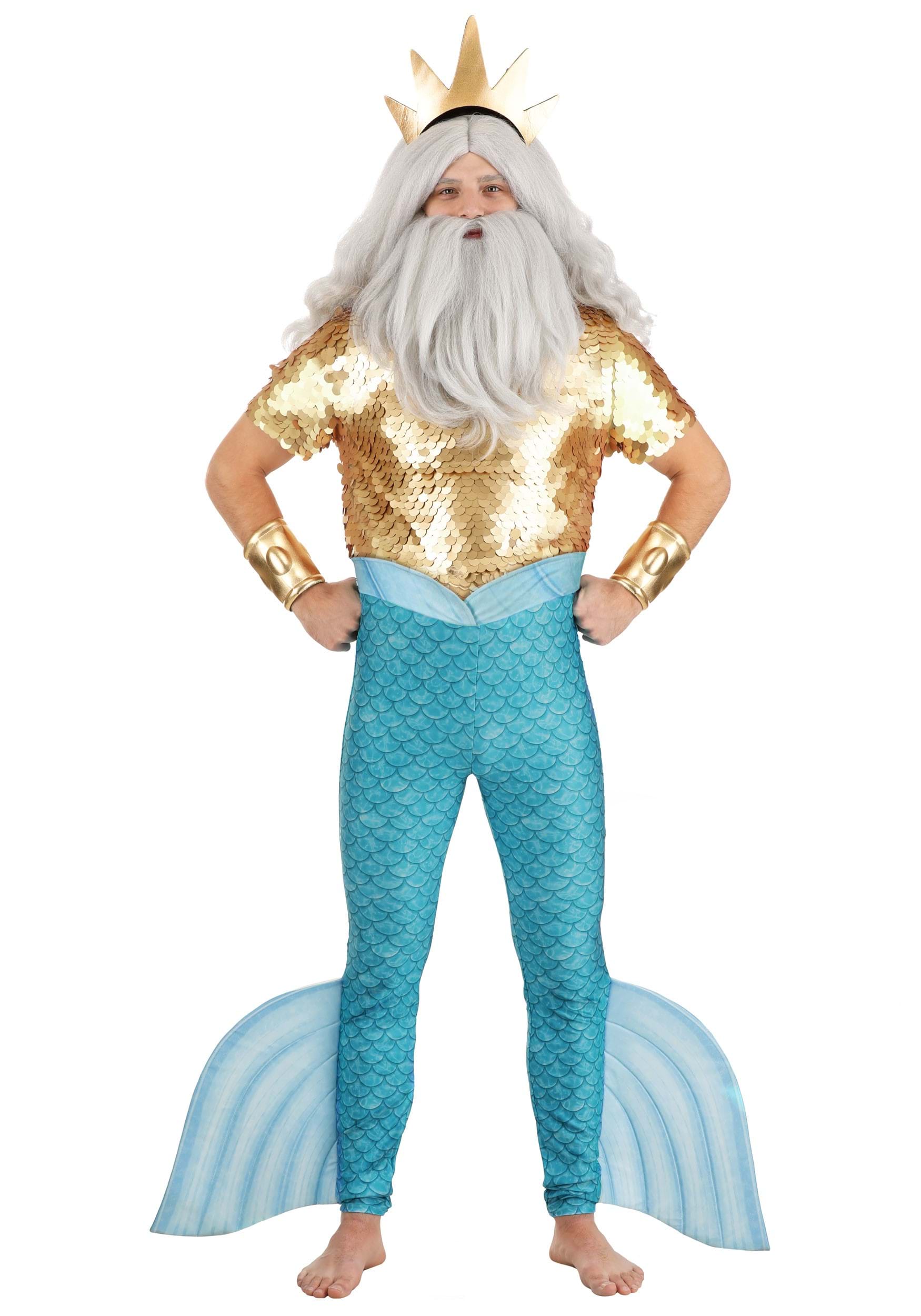 Image of Exclusive Disney King Triton Halloween Costume for Men ID FUN3197AD-M