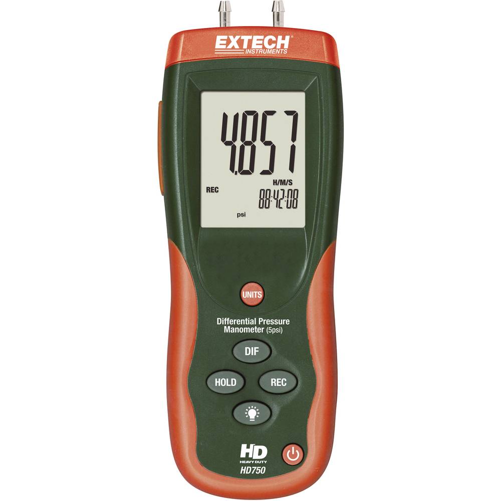 Image of Extech HD750 Digital Differential Pressure Manometer (5psi)