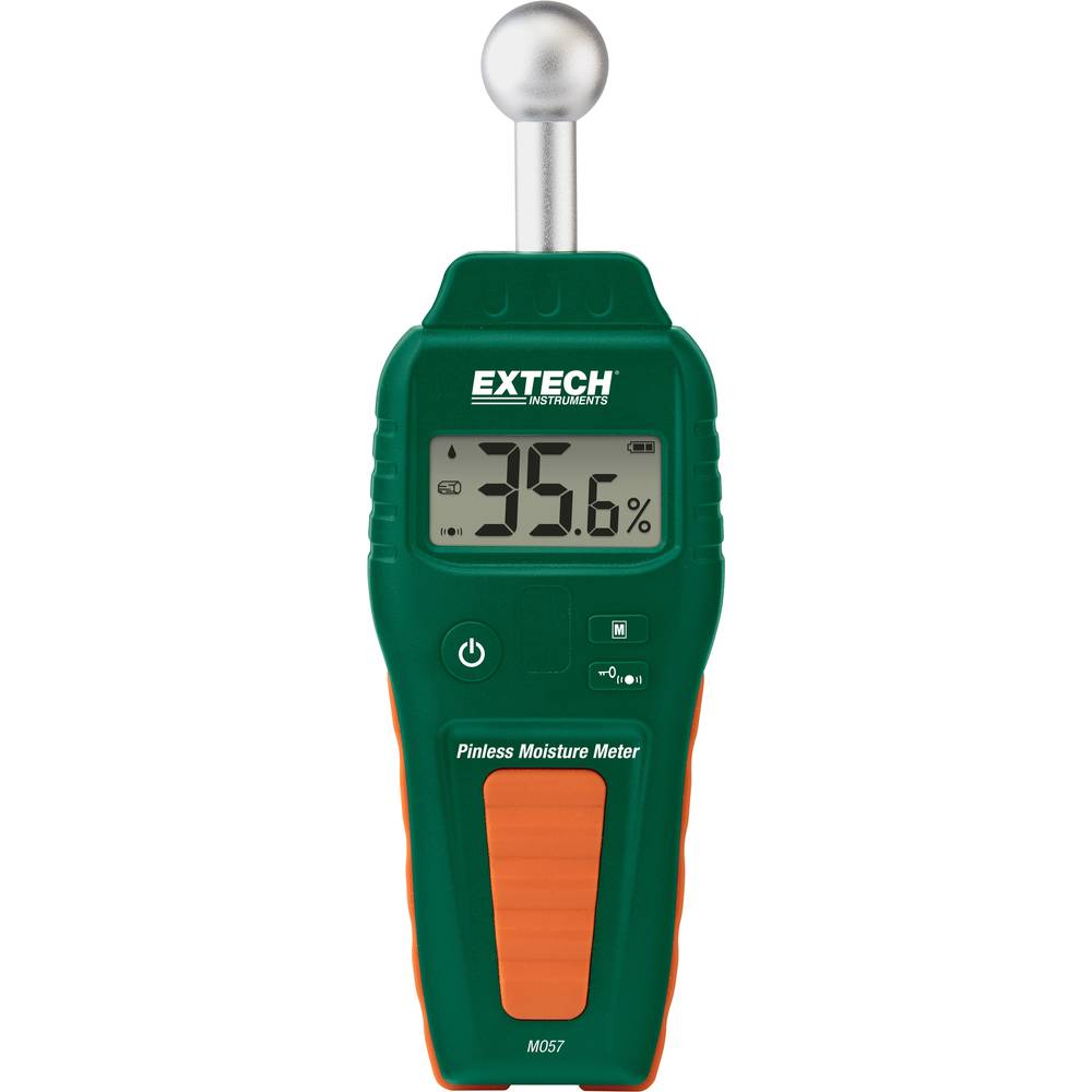 Image of Extech MO57 Moisture meter Building moisture reading range 01 up to 999 vol% Wood moisture reading range 01 up to