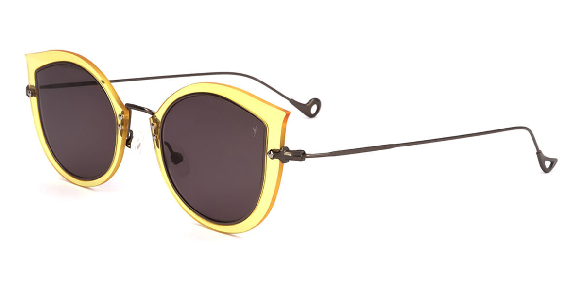 Image of Eyepetizer Thea CJ-3-7 Óculos de Sol Amarelos Feminino BRLPT