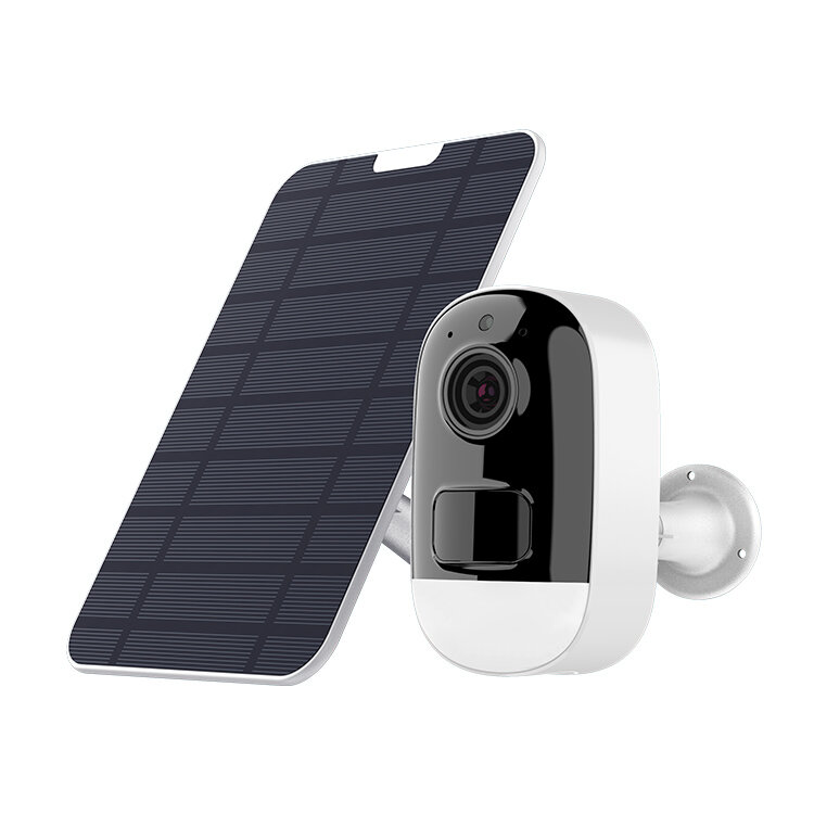 Image of F1 3MP Solar Surveillance Camera Low Power Battery Camera Kit with Solar Panel Wireless Monitoring Kit