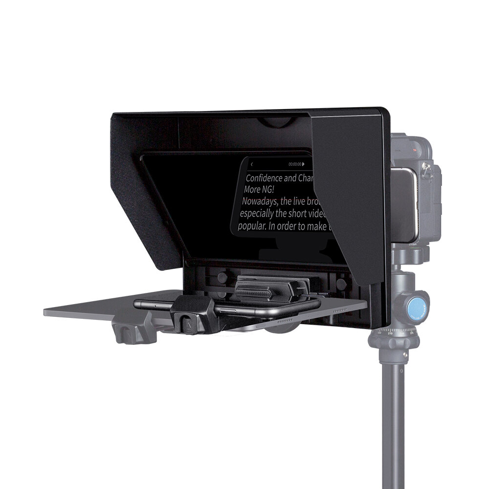 Image of FEELWORLD TP10 Teleprompter for iPad Tablet DSLR Camera Smartphone Shooting APP Compatible for iOS Android