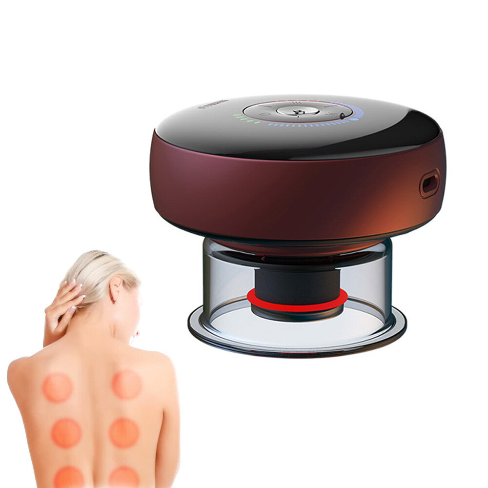 Image of FITDASH Electric Cupping Therapy Guasha Massager Cervical Mini Anti Cellulite Magnet Vibration Muscle Body Shoulder Neck