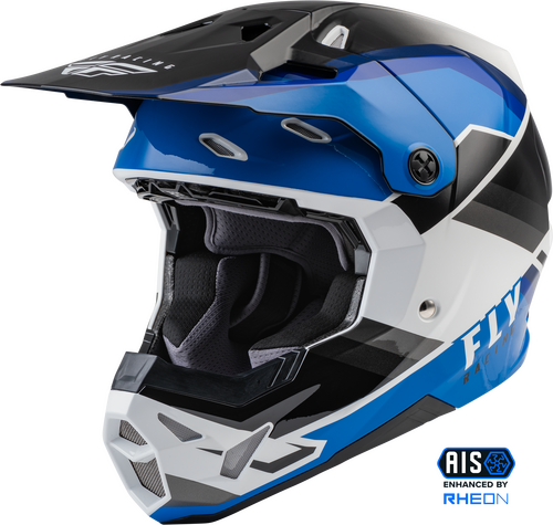 Image of FLY Racing Formula CP Rush Black Blue White Offroad Helmet Talla XL