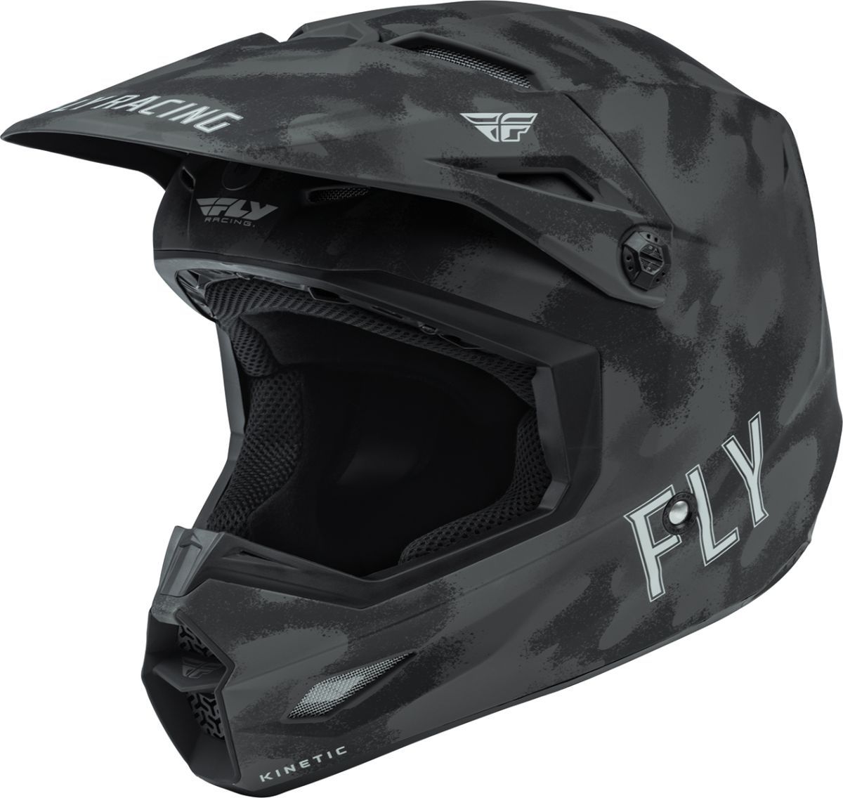 Image of FLY Racing Kinetic SE Tactic Grau Camo Crosshelm Größe M