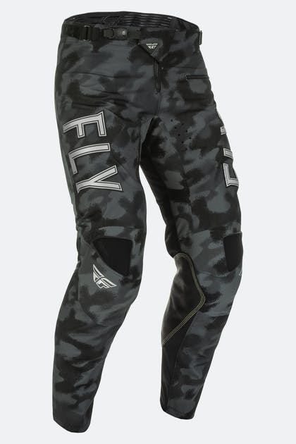 Image of FLY Racing Kinetic SE Tactic Noir Gris Camo Pantalon Taille 28