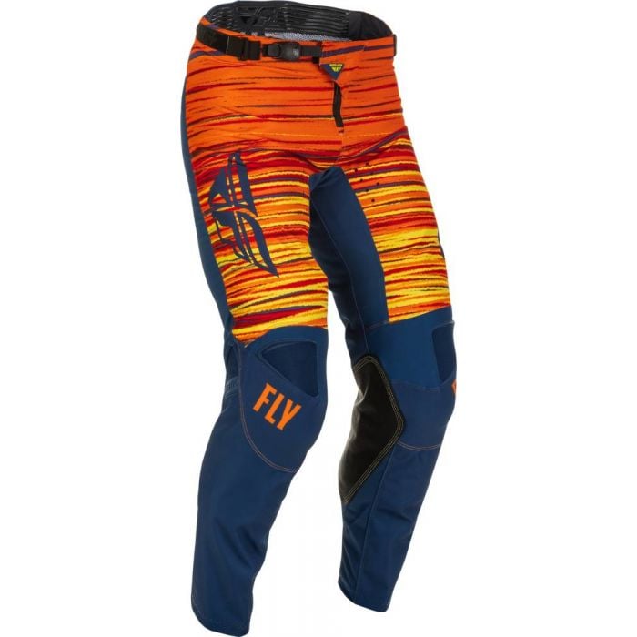 Image of FLY Racing Kinetic Wave Pants Navy Orange Size 28 EN