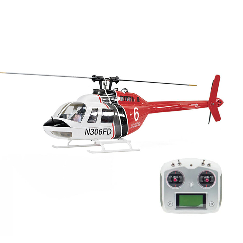 Image of FLY WING Bell 206 V3470 CLASS RC Helicopter With H1 Flight Controller GPS PNP / RTF