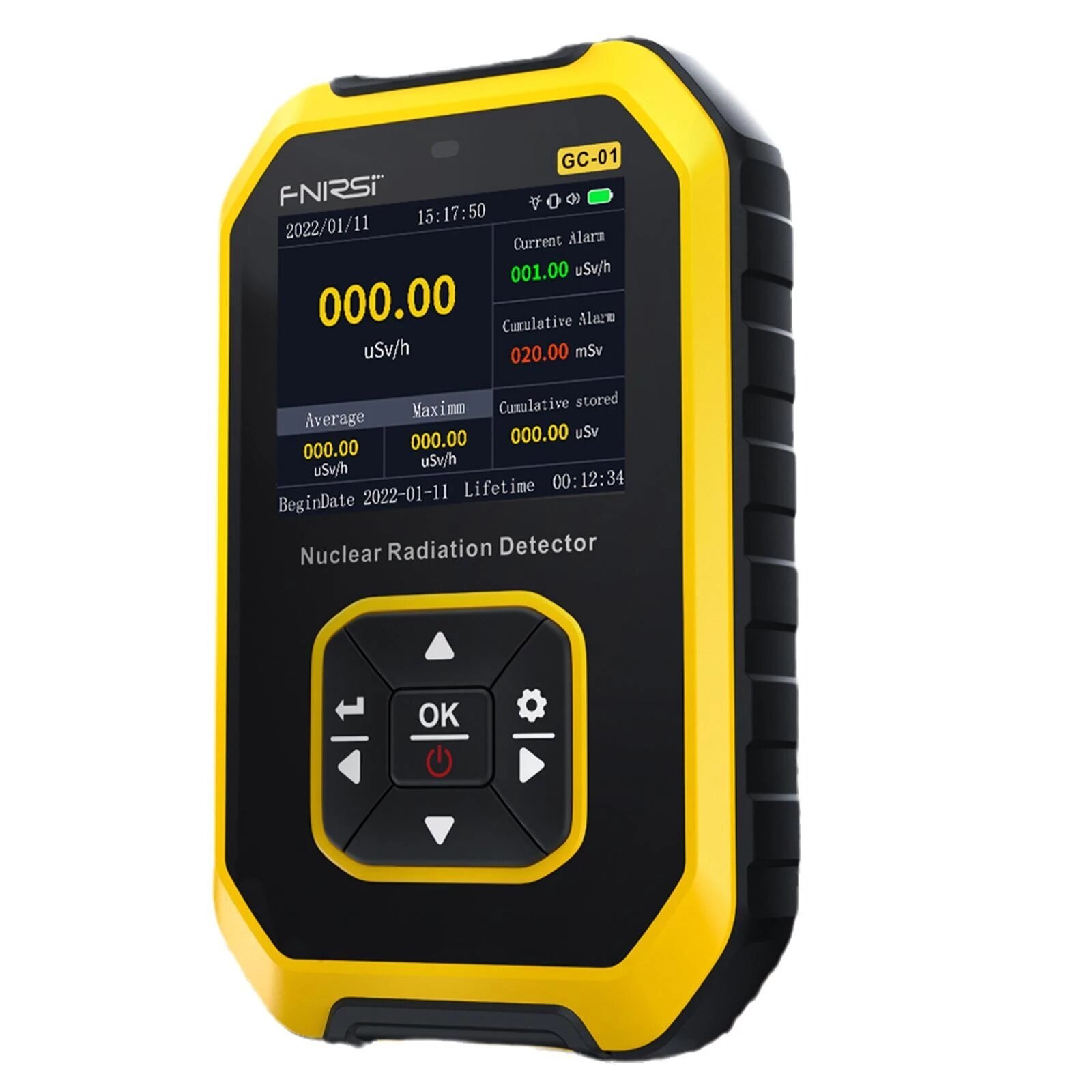 Image of FNIRSI-GC01 Geiger Counter Nuclear Radiation Tester Food & nuclear sewage Test Professional Marble Radiation Ionization