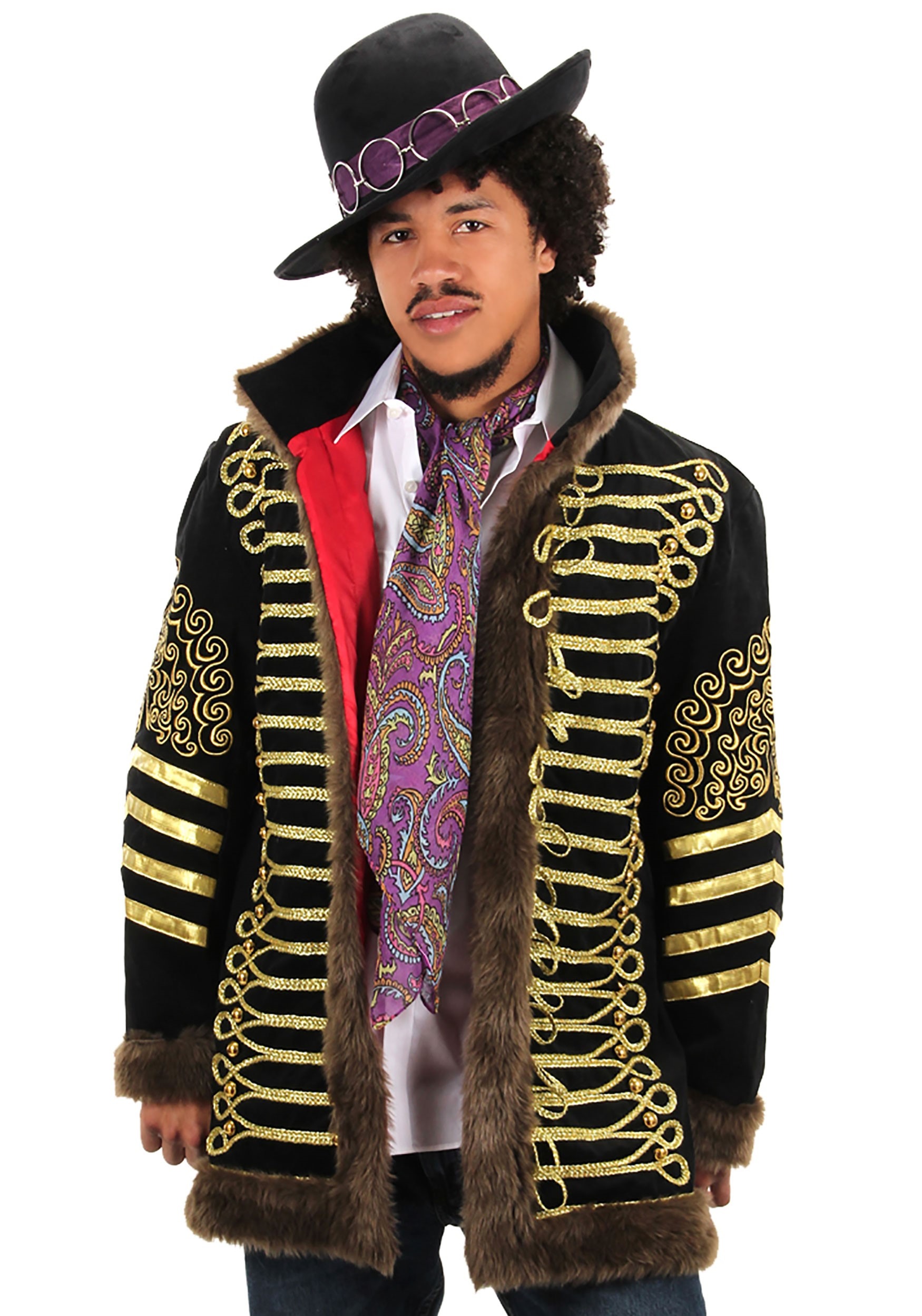 Image of FUN Costumes Jimi Hendrix Men's Deluxe Jacket Costume