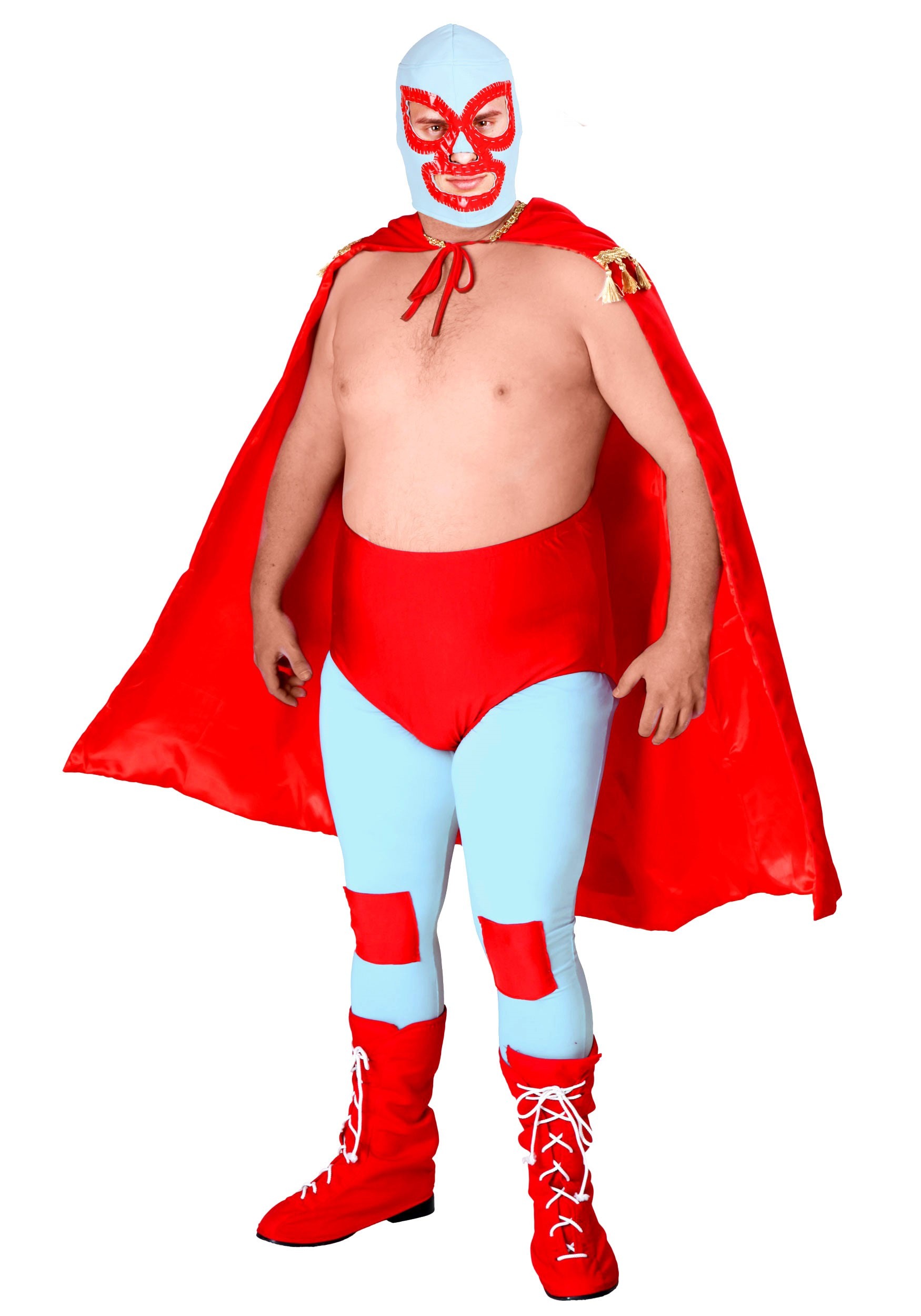 Image of FUN Costumes Men's Plus Size Nacho Libre Costume | Luchador Costume | Exclusive