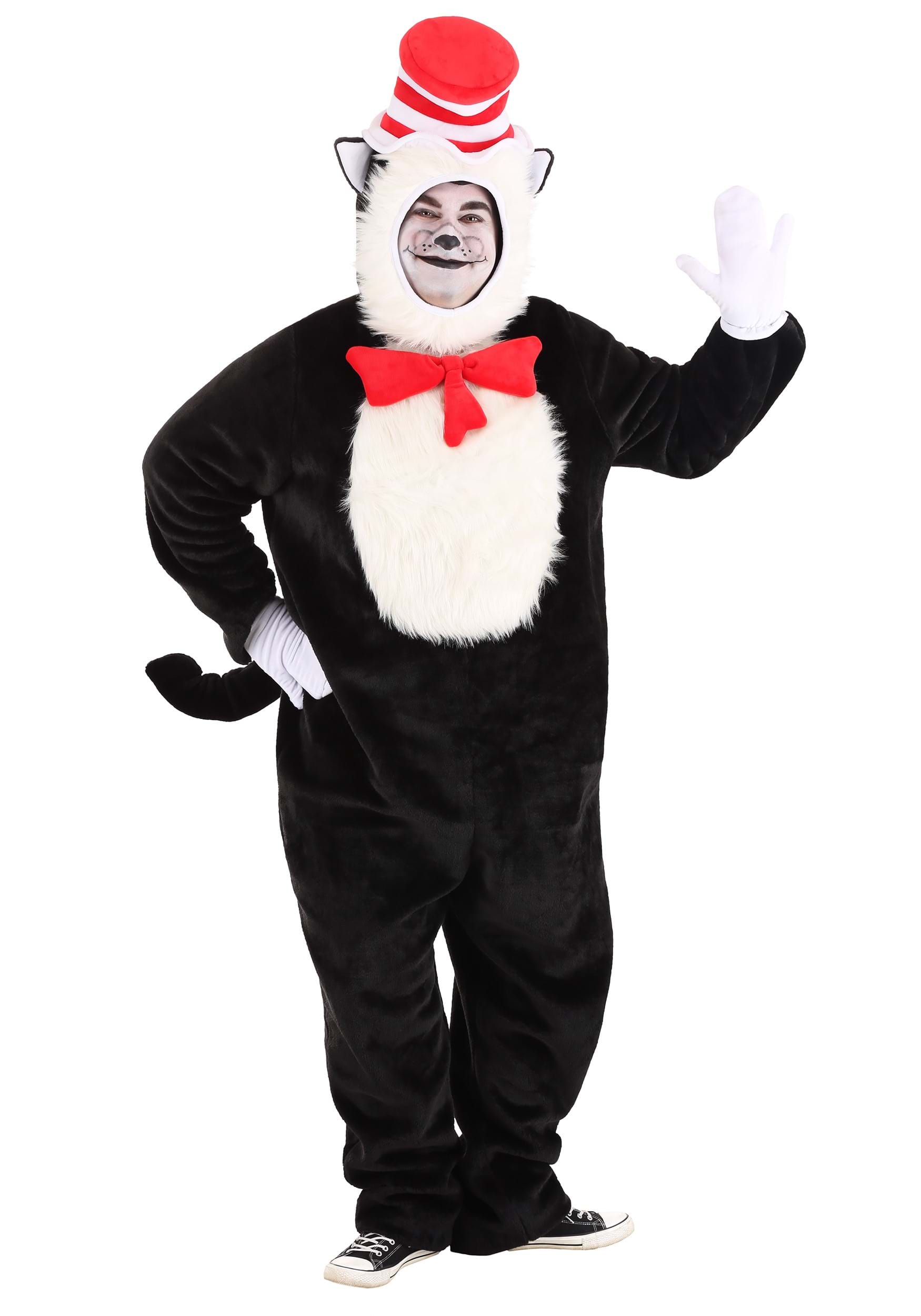 Image of FUN Costumes Premium Cat in the Hat Adult Plus Size Costume