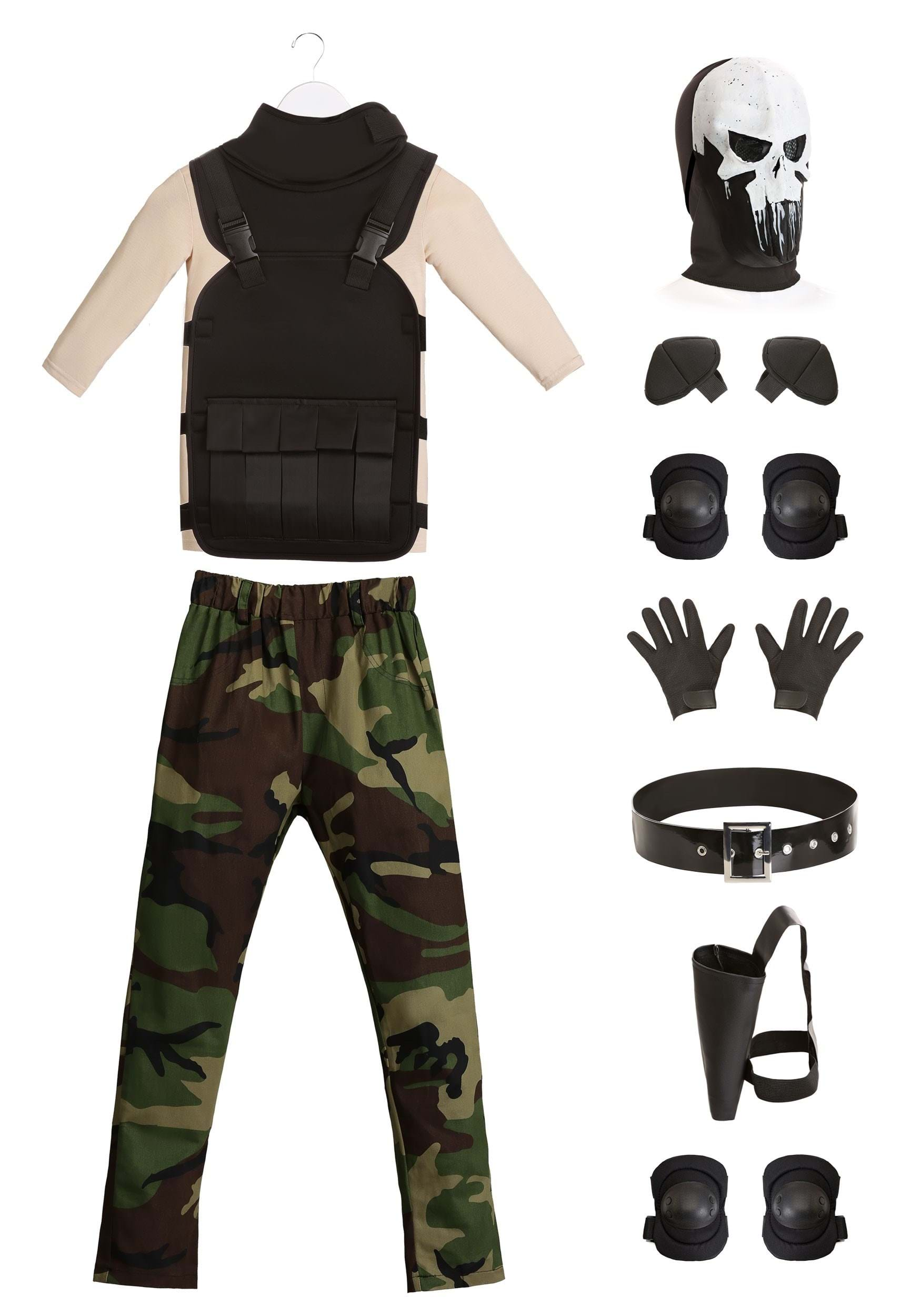 Image of FUN Costumes Skull Military Man Costume for Boys