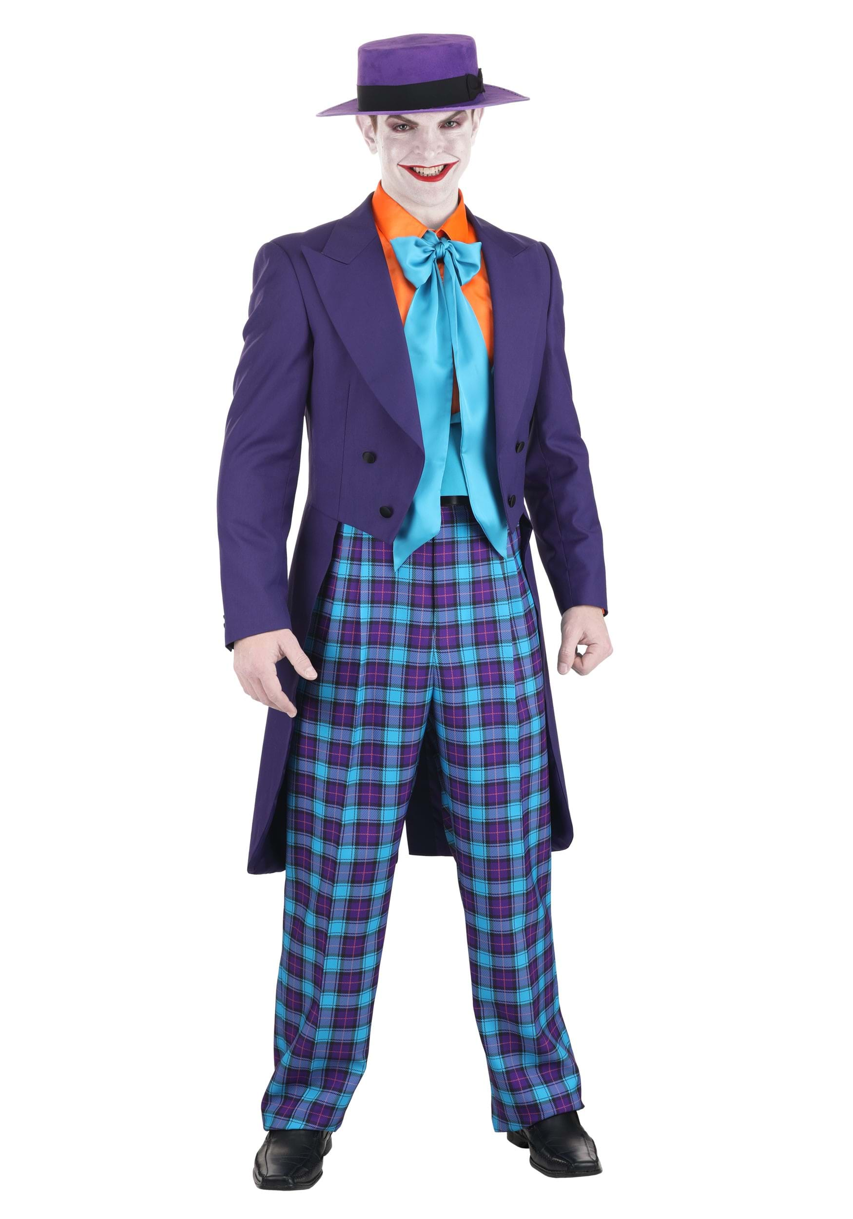 Image of FUN Suits 1989 Batman Joker Suit Overcoat | Men's Joker Costumes