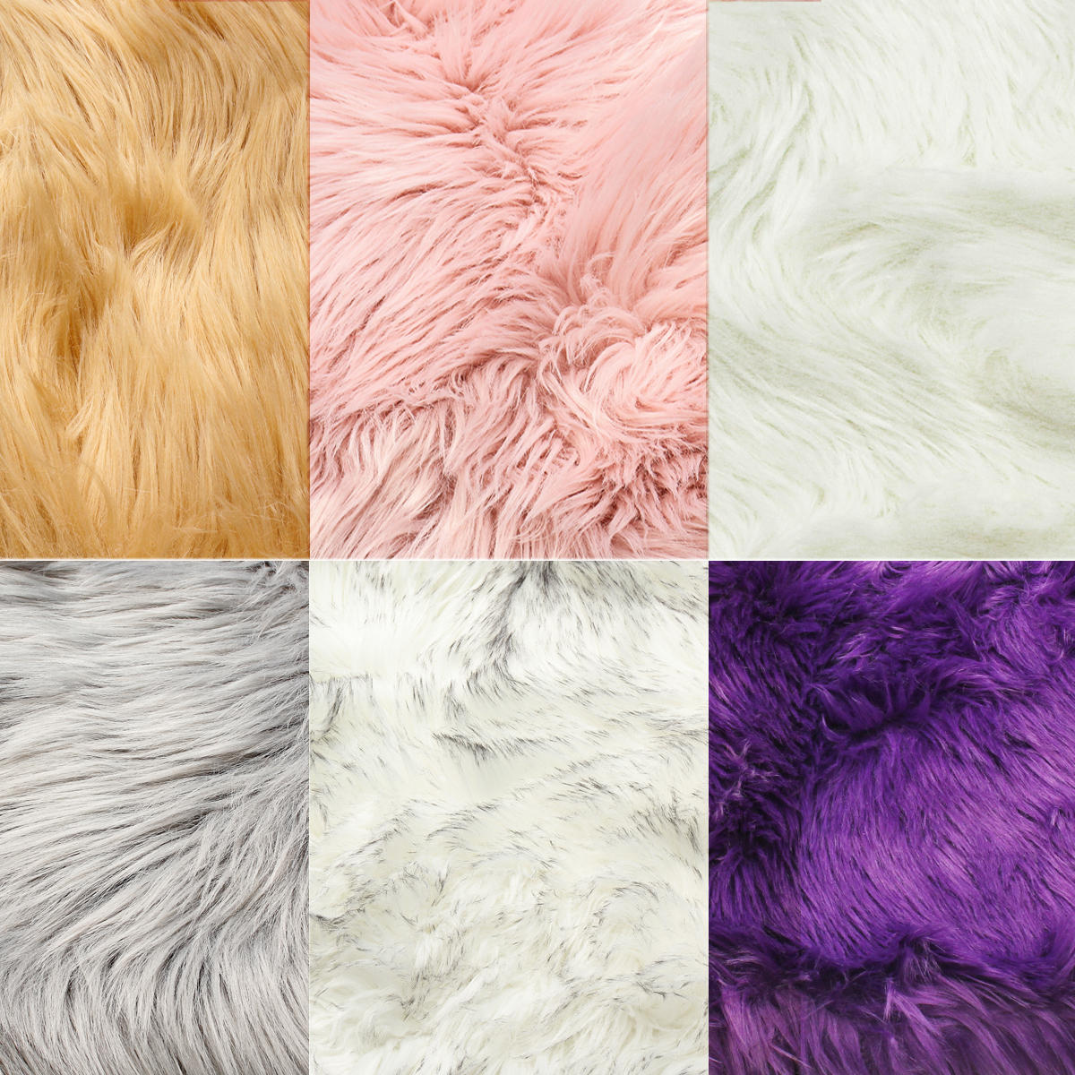 Image of Faux Fur Fluffy Wool Rug Mat Hairy Sofa Floor Home Carpet