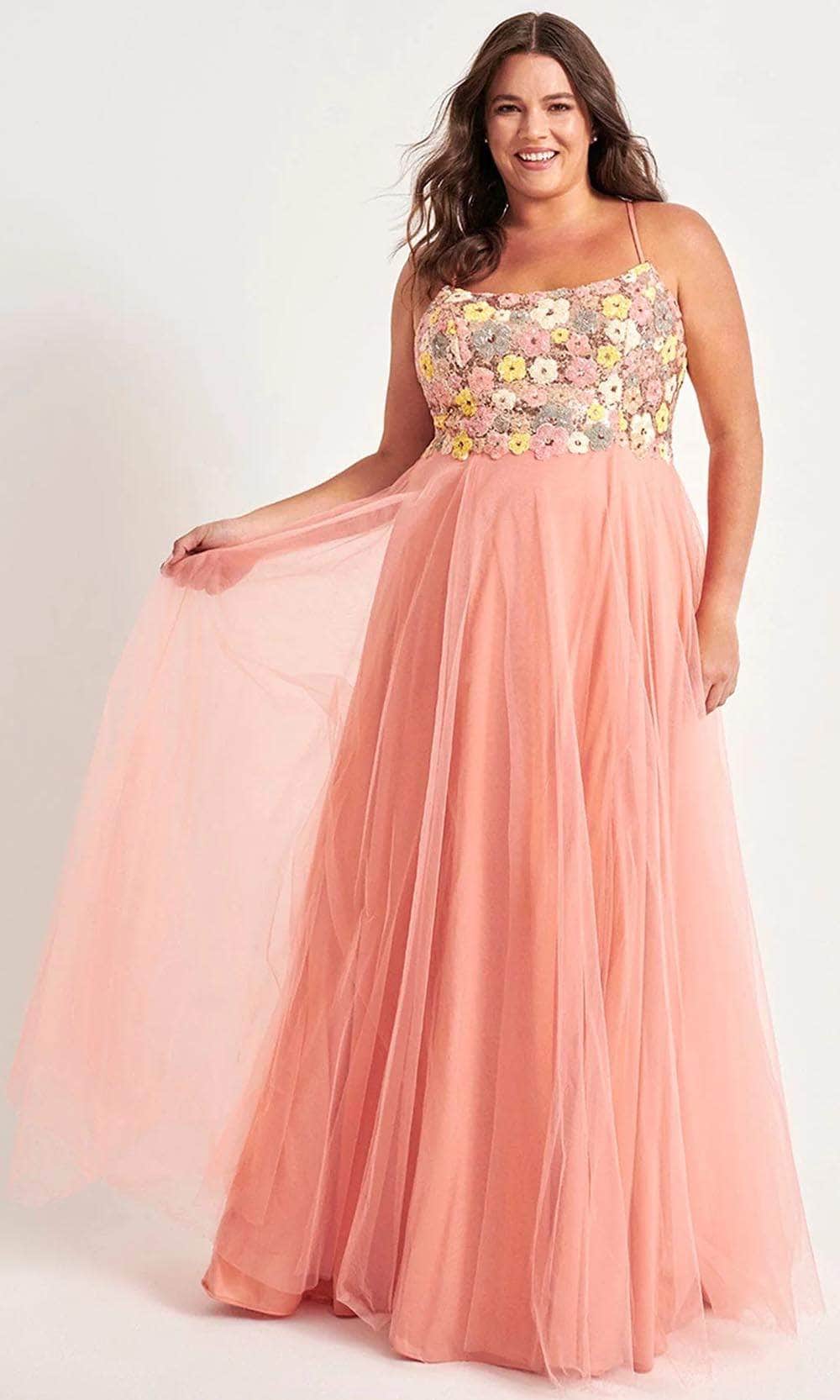 Image of Faviana 9557 - Scoop A-Line Prom Dress