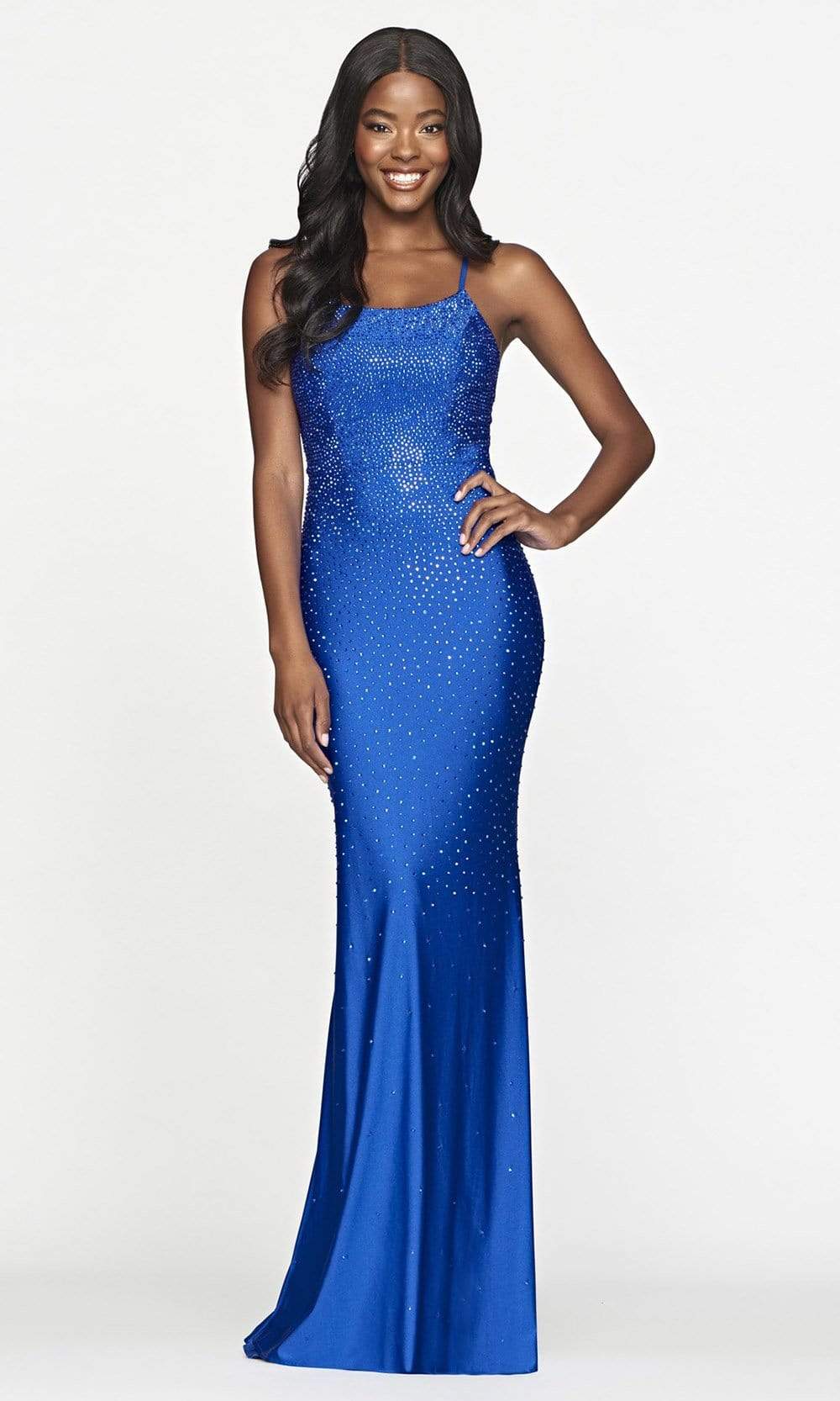 Image of Faviana - S10506 Scoop Fitted Evening Dress