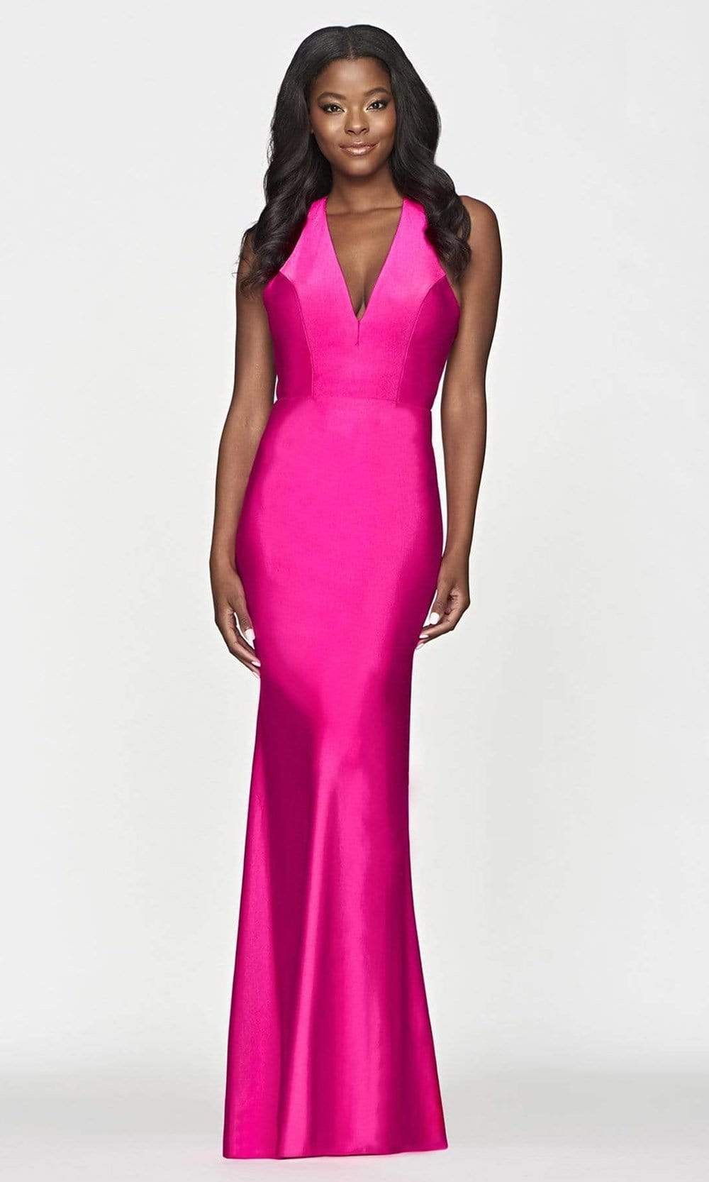 Image of Faviana - S10646 Halter Sheath Gown