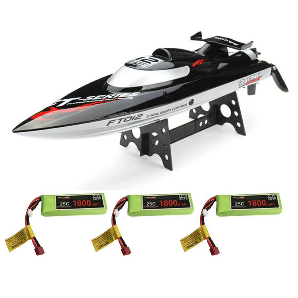 Image of Feilun FT012 RTR Several Battery Upgraded FT009 24G Brushless RC Racing Boat 45km/h Vehicles Model Toys