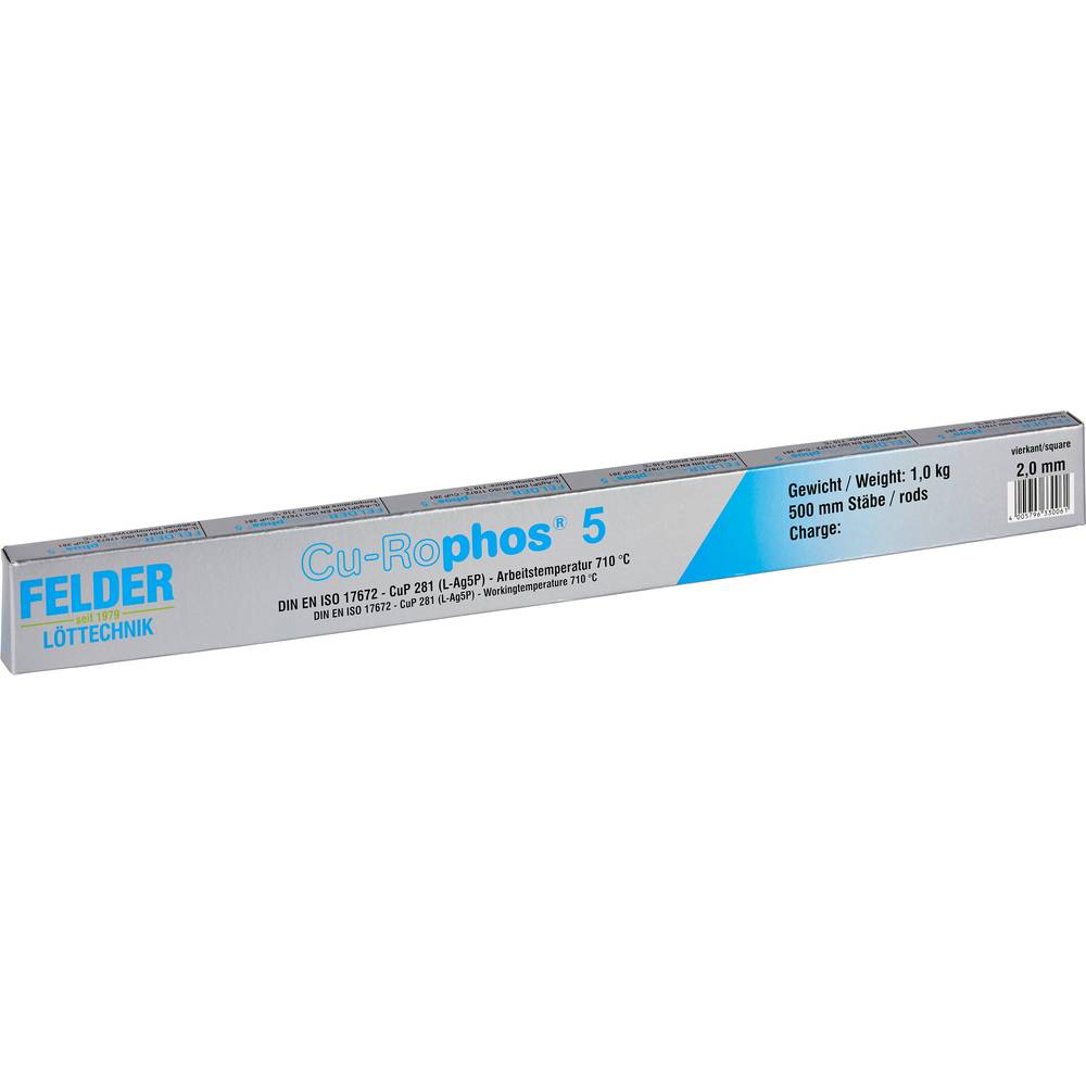 Image of Felder LÃ¶ttechnik Cu-Rophos 5 Solder Stick Lead-free CuP 281 16 g 2 mm