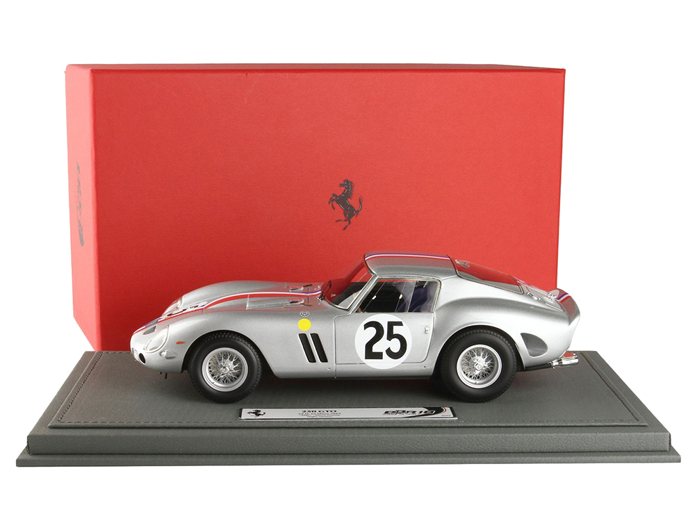 Image of Ferrari 250 GTO 25 Elde - Pierre Dumay "Night Version" "24 Hours of Le Mans" (1963) with DISPLAY CASE Limited Edition to 72 pieces Worldwide 1/18 Mod