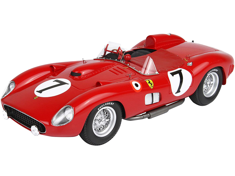 Image of Ferrari 315S/335S 7 Mike Hawthorn - Luigi Musso 24 Hours of Le Mans (1957) with DISPLAY CASE Limited Edition to 99 pieces Worldwide 1/18 Model Car by