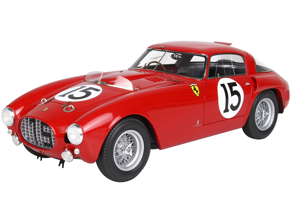 Image of Ferrari 340 MM 15 Paolo Marzotto - Giannino Marzotto "24 Hours of Le Mans" (1953) with DISPLAY CASE Limited Edition to 250 pieces 1/18 Model Car by B